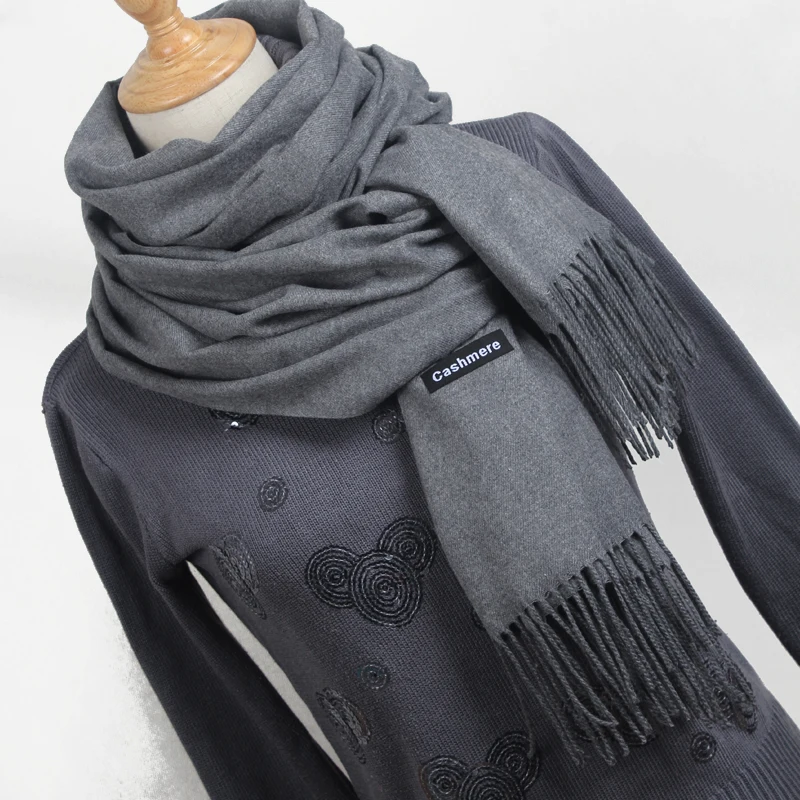 Hot sale Scarf Pashmina Cashmere Scarf Wrap Shawl Winter Scarf Women\'s Scarves Tassel Long Blanket Cachecol High Quality YR001
