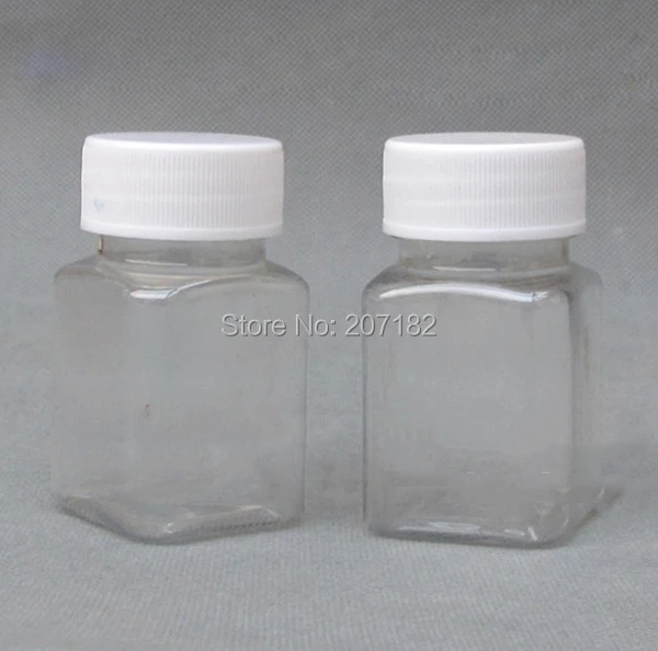 

(200pcs/lot) 30ml/30g Transparent Square PET Medicine Bottle,Capsule Bottle,Packing Bottle,Plastic Bottle