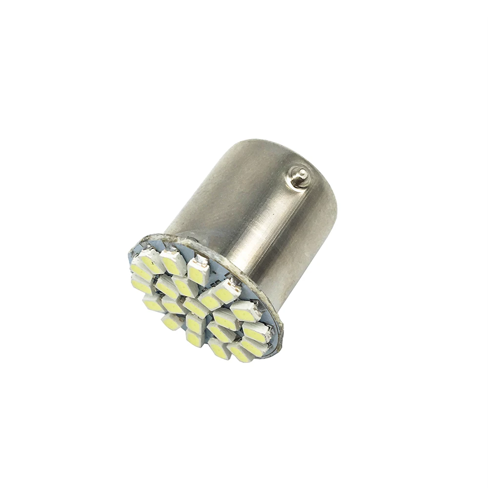 

1206x12 В постоянного тока S25 1156 22SMD 1206 BA15S P21W 22 светодиода SMD поворотный сигнал для автомобиля индикатор парковки светодиодные лампочки лампы