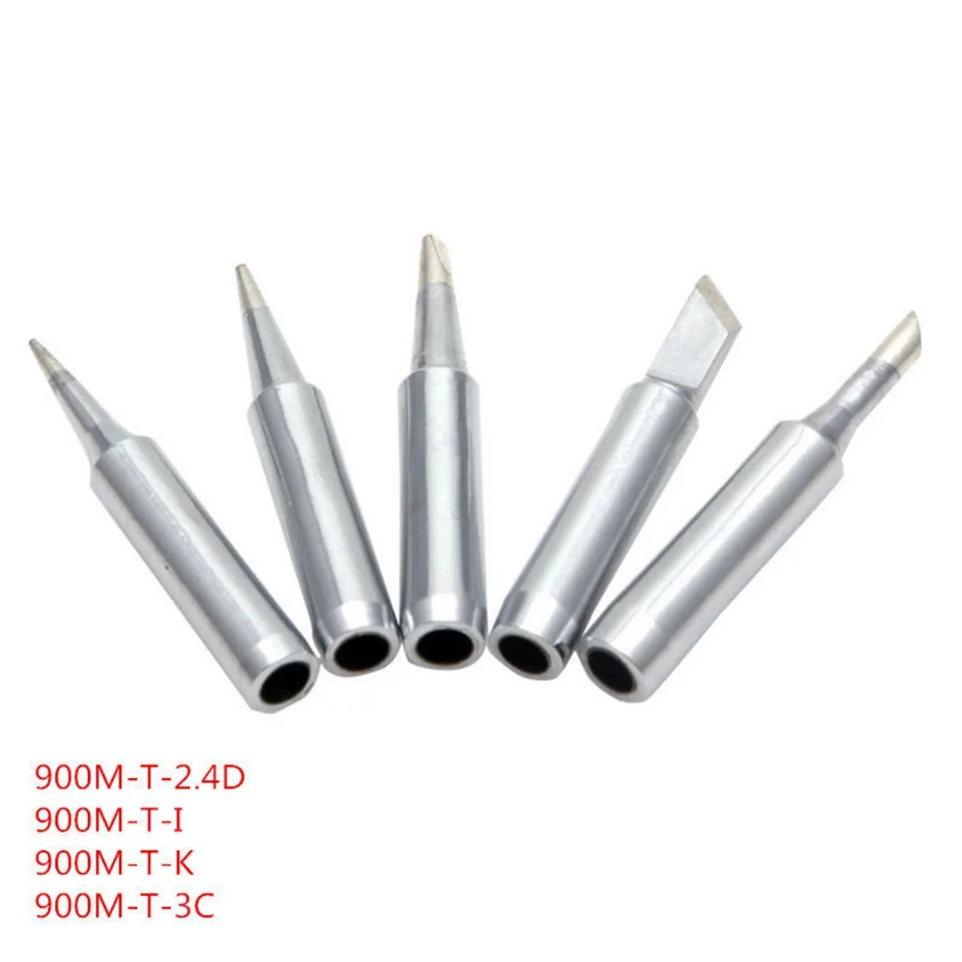 5pcs/set 900M-T Metal Solder Screwdriver Iron Tips for _Hakko Soldering Rework Tool DIY