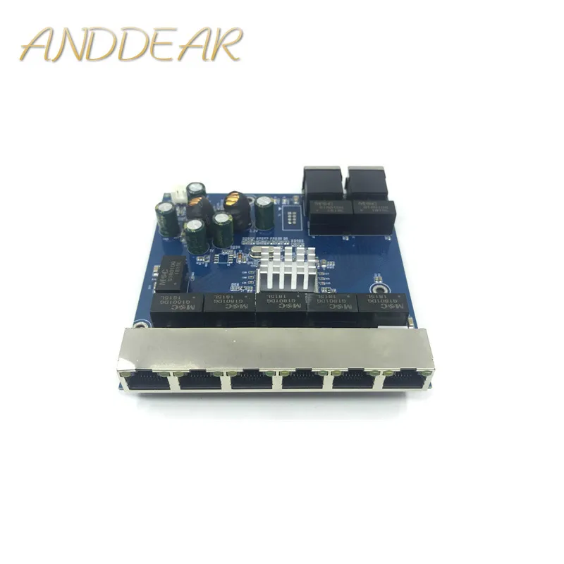 Industriële Ethernet Switch Module 5 Poorten Unmanaged10/100/1000 mbps PCBA board OEM Auto-sensing Poorten PCBA board OEM Moederbord