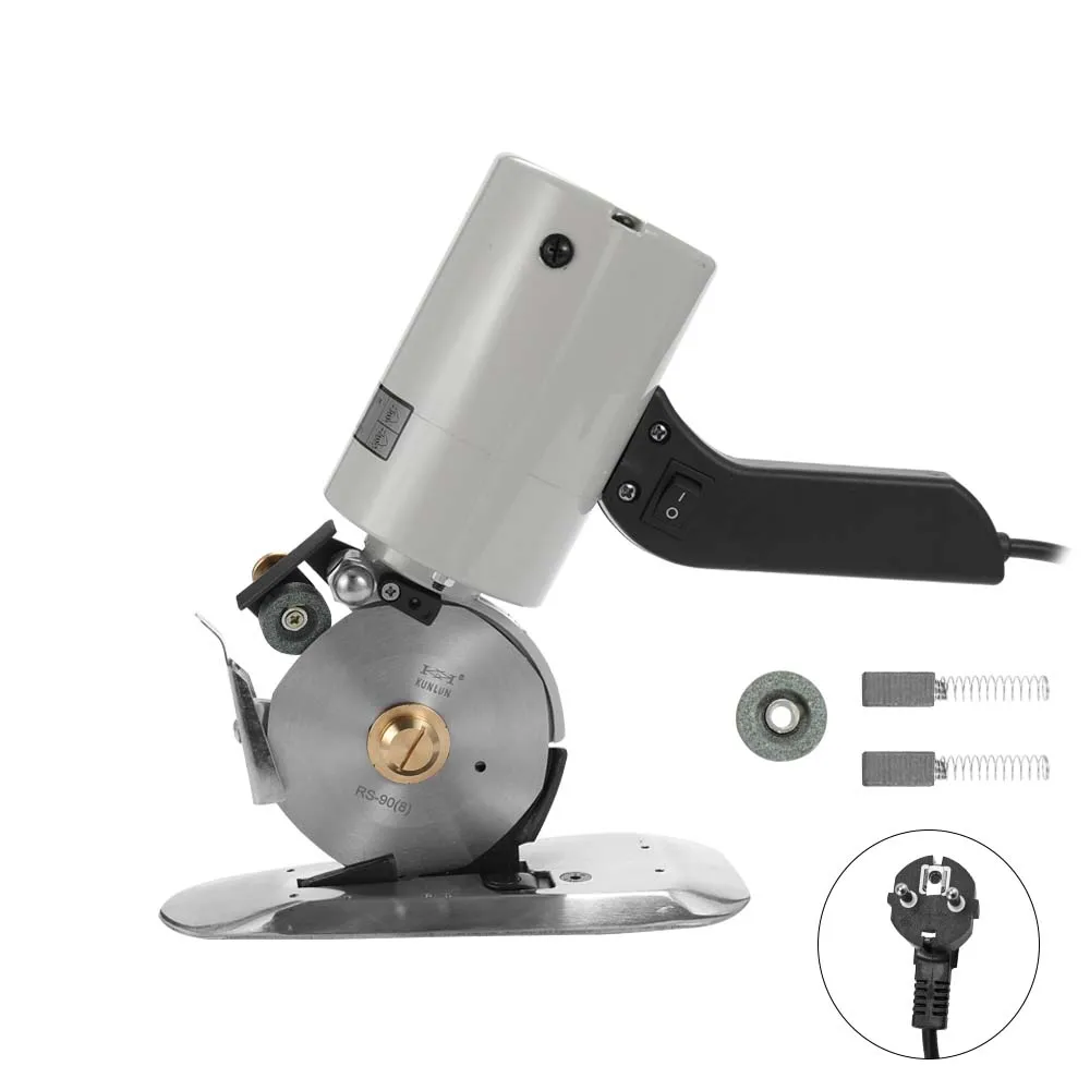 

KKMOON TY-90B Portable Low-Noise Lightweight Electric Cloth Cutter Professional Fabric Round Cutting Machine