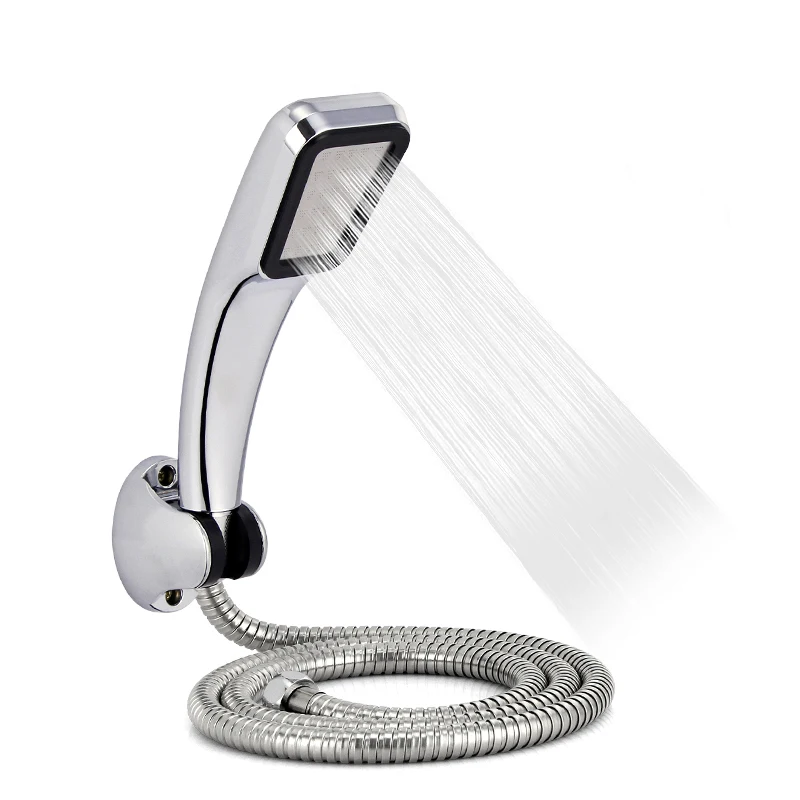 

SHAI ABS 300 Holes High Pressure Rainfall Shower Head Set With Holder And Hose Shower Head Set Holder Water Saving Nozzle