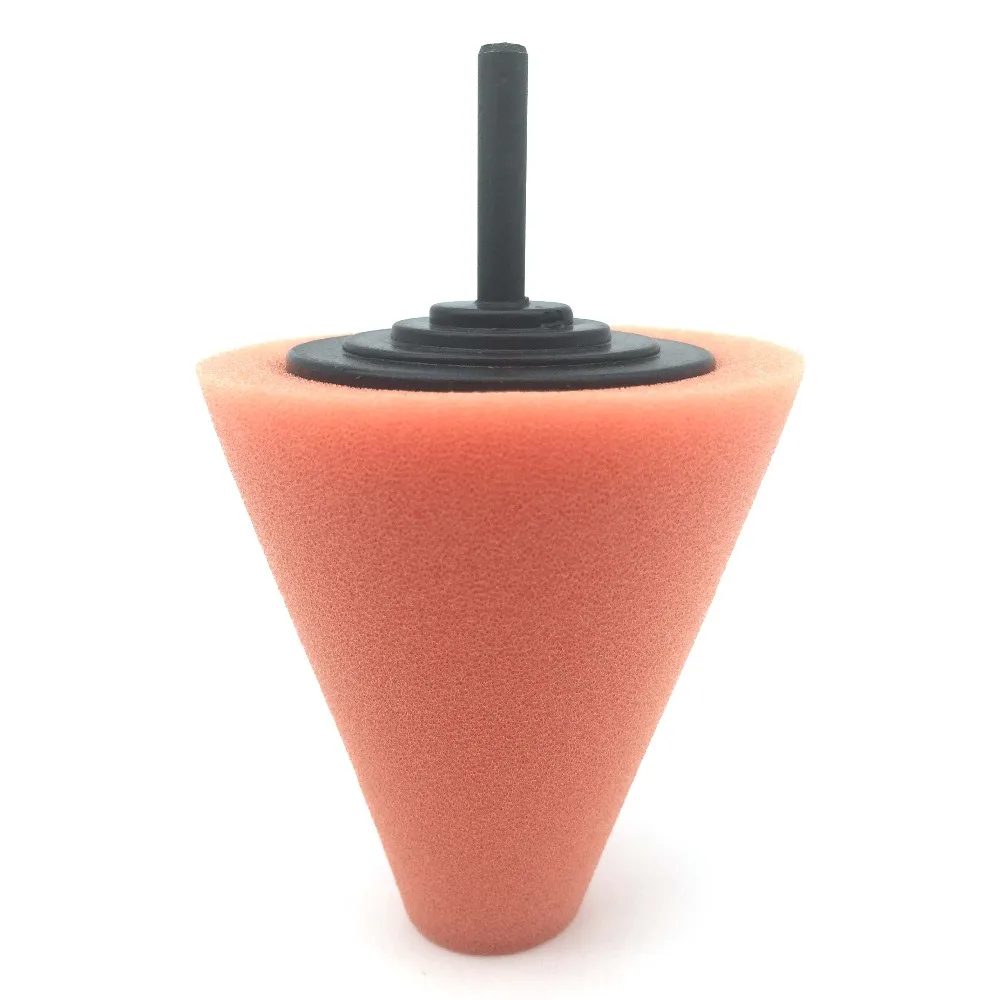 1Pc Car Polishing Pad Sponge Cone Shaped Polishing Pad for Car Wheel Power Drill Tool Car Polishing Sponge Buffer