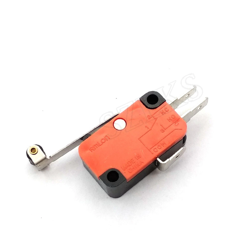10 Pcs Roller Lever Arm SPDT NO/NC Momentary Micro Schalter V-156-1C25