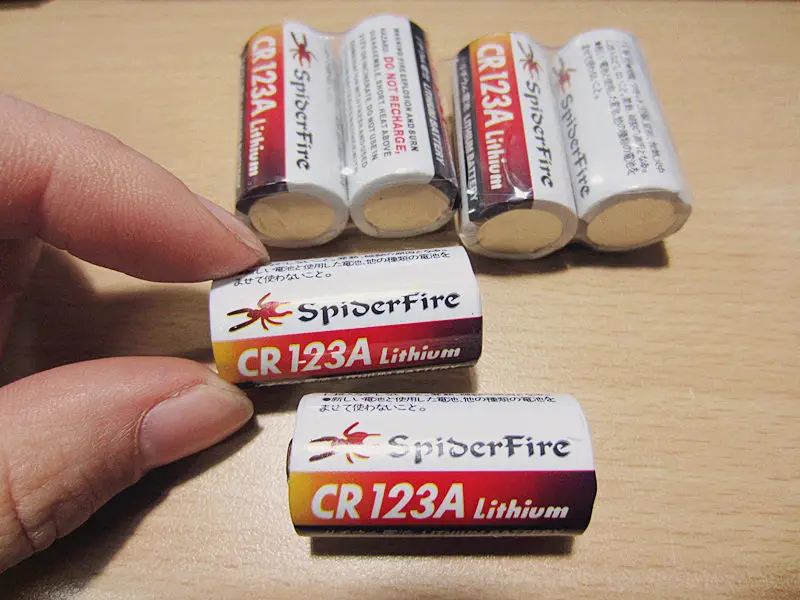 2pcs/lot CR123A CR123 CR 123 123A 16340 1300mAh 3V Lithium Battery disposable lithium-ion battery for the red LED of flashlight