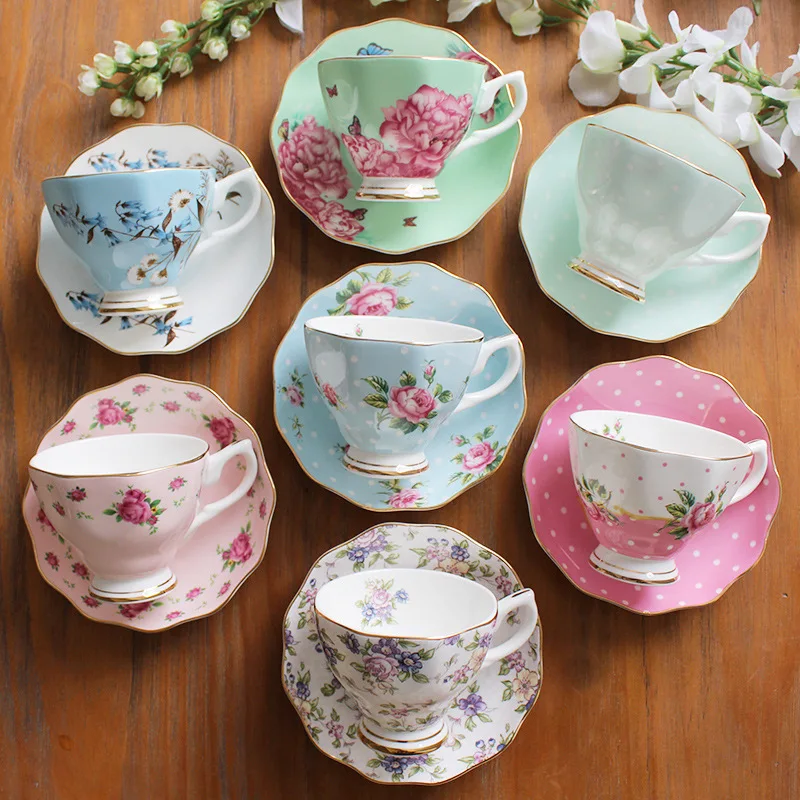 European Mug Bone China 3pcs/set Coffee cup Milk Container Ceramic Porcelain Dish Afternoon Tea Milk Cup Organizer for Gifts