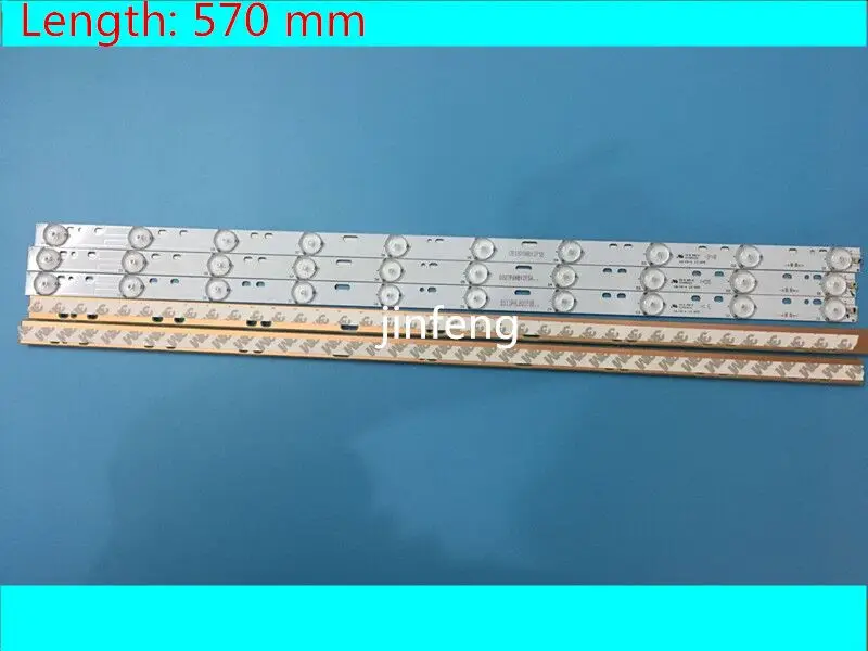 

New 3 PCS*10 LEDs*3V 32'' 570mm*17mm LED Backlight Lamps LED Strips Optical Lens Fliter compatible 32" TV Monitor Panel