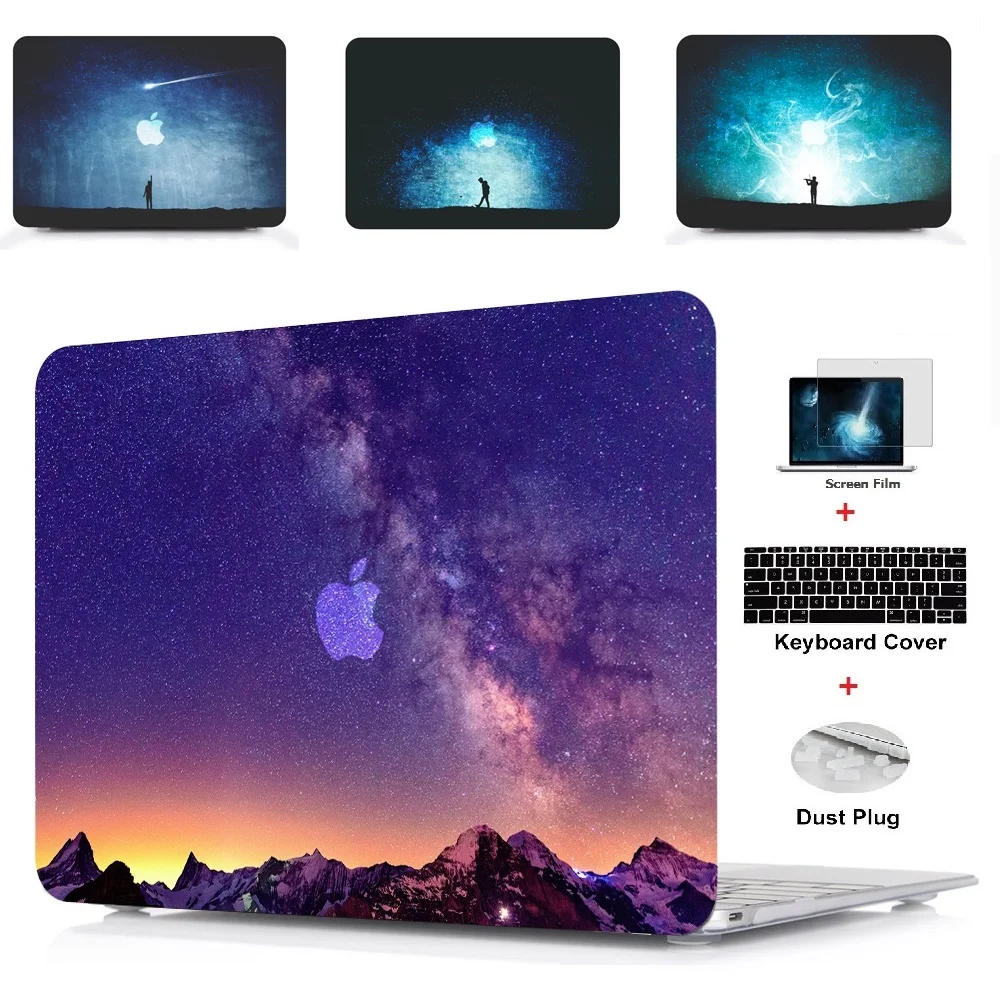 

Tablet Shell Pouch Color Printing Hard Case Cover For Apple Macbook Air 11 13 Pro Retina Touch Bar & ID 12 13 15 inch