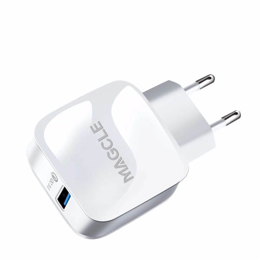 شاحن Magcle سريع 3.0 QC3.0 18 وات شاحن USB سريع + Magcle 2A كابل usb لهاتف سامسونج هواوي شاومي شحن سريع