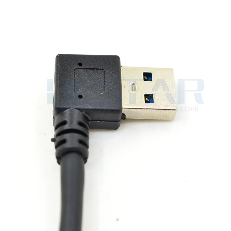 25CM Straight / Left / Right Angle USB 3.0 A male to USB 3.1 Type-C Elbow Data Sync & Charge Cord USB-C Converter Adapter 0.25m
