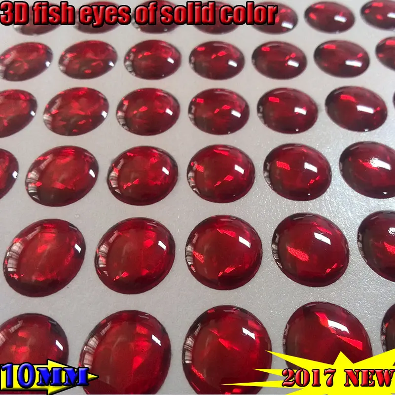 2022new artificial 3d fishing lure eyes  quantity:800pcs/lot  solid color: red