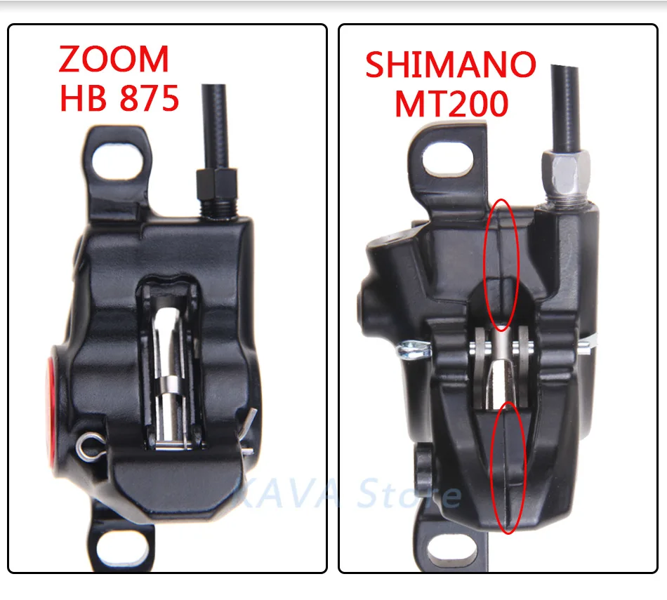 ZOOM HB 875 Hydraulischer Bremshebel Vorne 800 / Hinten 1400 mm für Mountainbike MTB Fahrrad Scheibenbremse Klemmbremse Bremsbeläge Bestseller 2019 – Detail 5