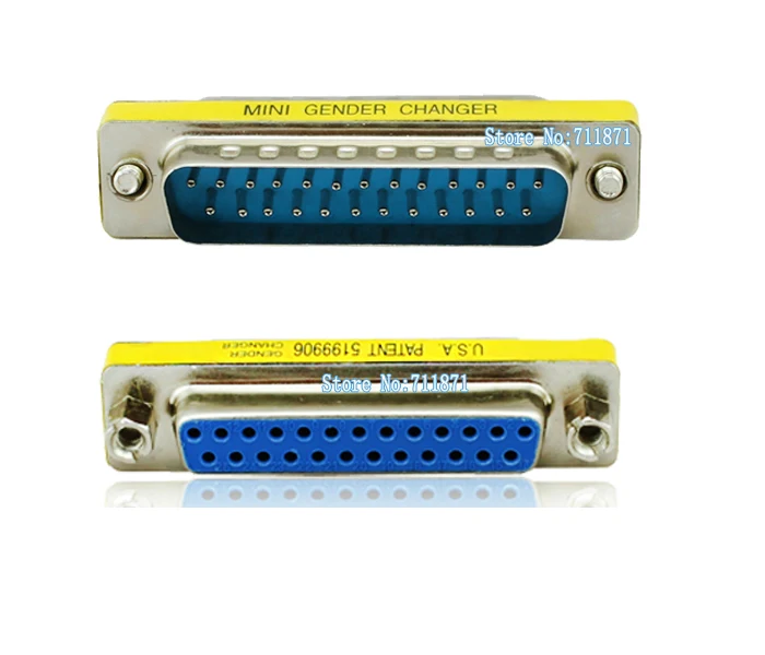 25P Male to Female DB25 Adapter 25 Pins Female Male Connector MiNi Gender Changer 25P Cable extended