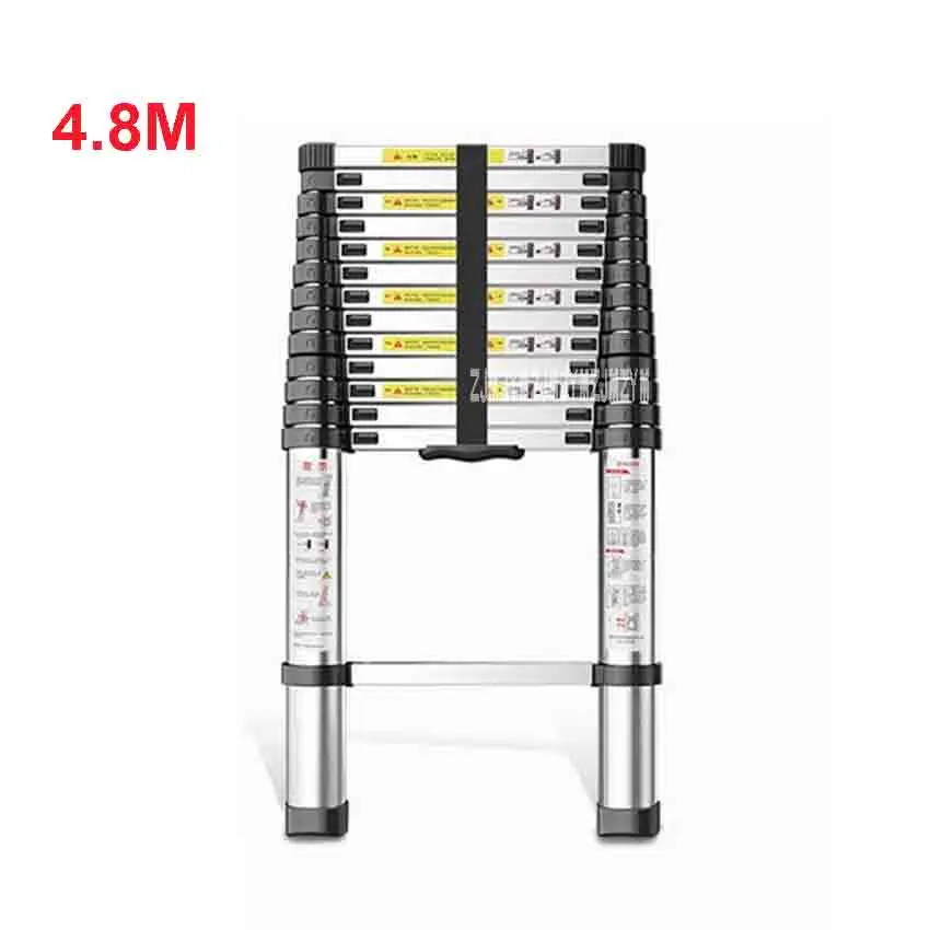 

4.8 Meter DLT-A Extension Ladder Aluminum Alloy Thickened Straight Ladder Single-sided Ladder 14-step Folding Engineering Ladder