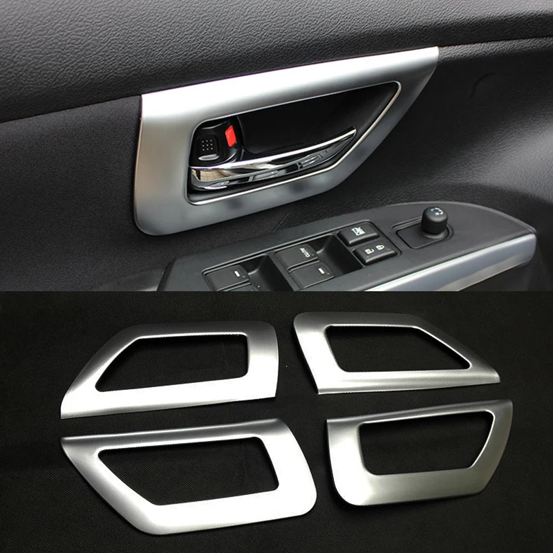 Car body Styling Cover Trims ABS Plastic Chrome Door Inner Built Handle Bowl For Suzuki S-cross SX4 2014 2015 2016 2017 2018