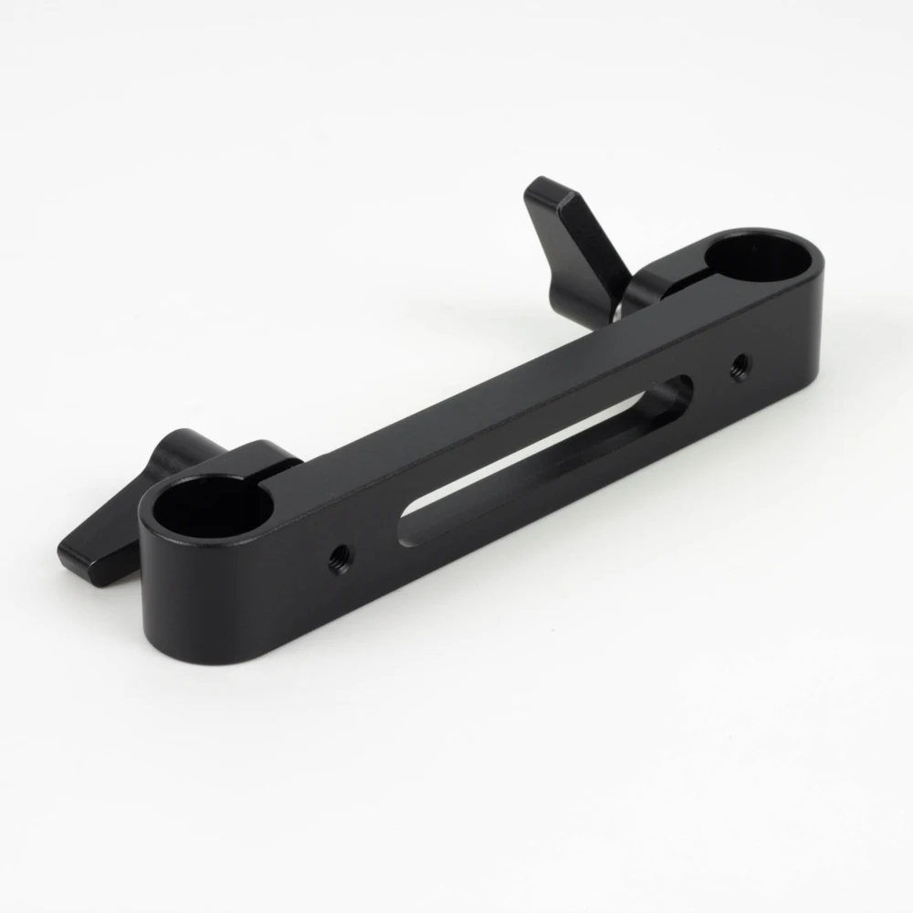 Long Attaching Mount 15mm Rod Clamp Rail Block fr 15mm Rod Camera Rig Support System LWS ARRI Armor Cage Studio Production