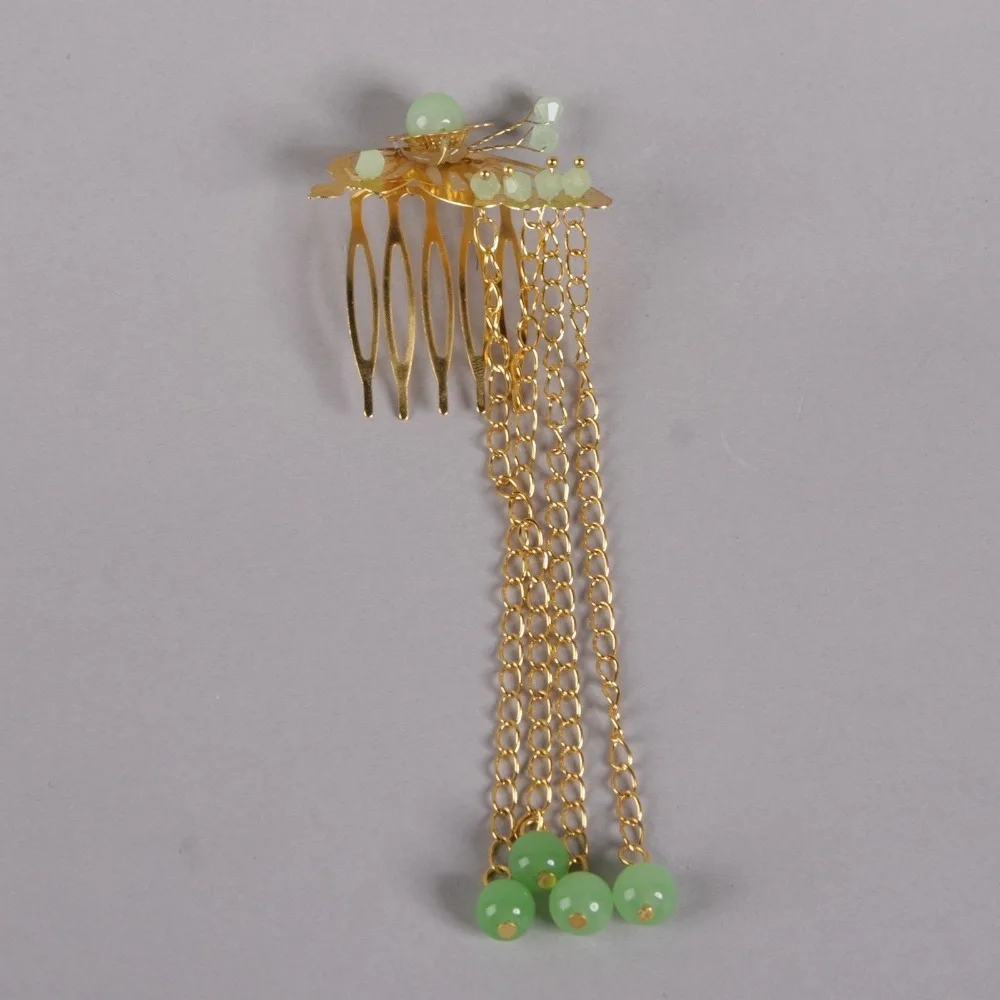 

[wamami] 699# Golden&Green Classical Hairpin/Stick/Pin For 1/3 SD AOD DZ BJD Dollfie