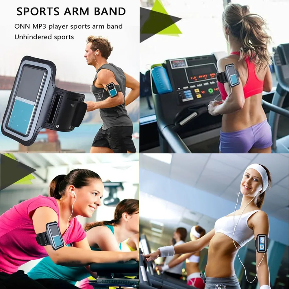 Corsa E Jogging Bracciale Sottile Palestra Sport Cinturino Da Polso Regolabile Leggero Lettore MP3 Armband Sweatproof e La Funzione Respirabile,