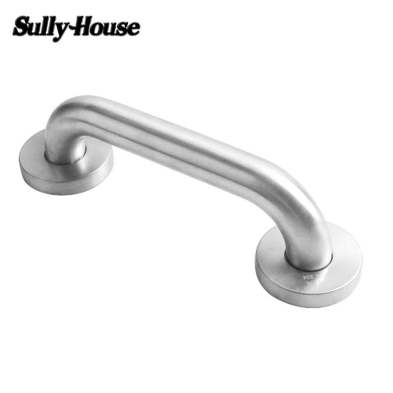 Sully House 304 Stainless Steel Brush Bathroom Safety Handrail, Wall Mount Grab Bars Elderly Safety Helping Bathtub Handle