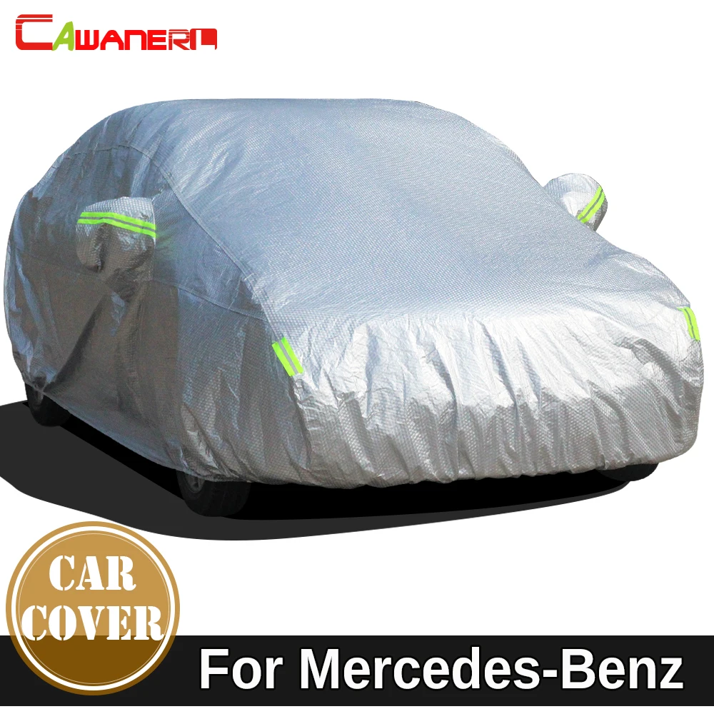 Cawanerl Waterproof Car Cover Sun Snow Rain Protect Cover For Mercedes Benz GLA GLC GLE GLK GL GLS SLC SLK Class X156 X253 X204