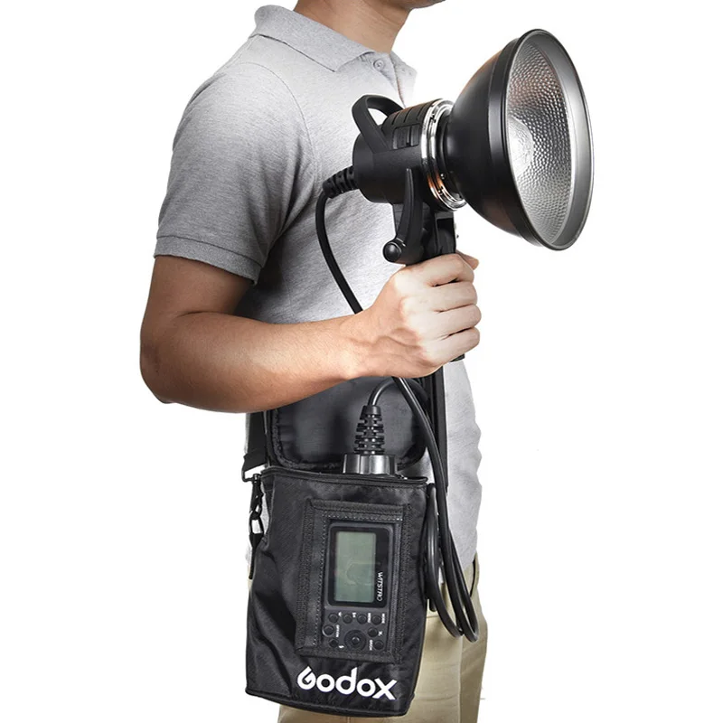 Godox AD-H600B Hand-Held Flash Extension Head + PB-600 Portable Bag Protection Pouch For Witstro AD600 AD600B AD600BM Strobe