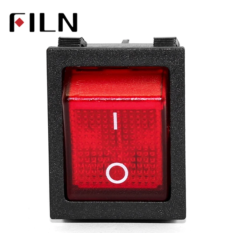 on off 30A/250V 16A/250V heavy duty 4 pin t85 rocker switch with light 12V 24V 110V 220V 380V