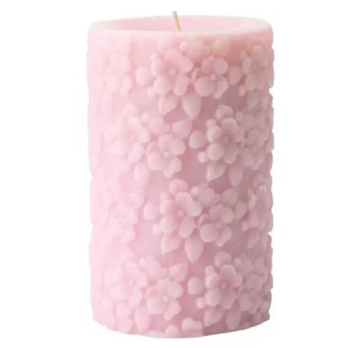 Silica gel 3D molds silicone flowers candle carved aroma stone mould relief handmade soap making moulds