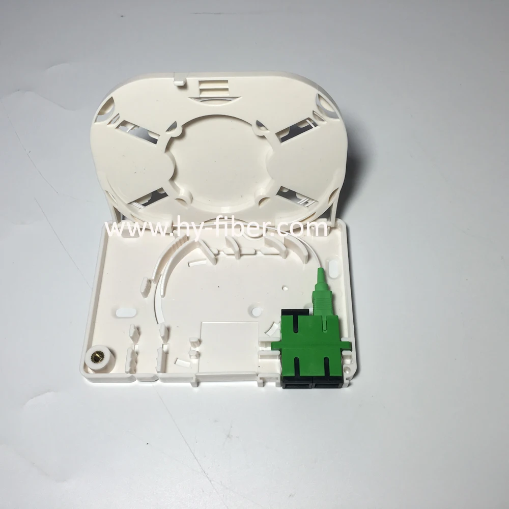 FTTH Wall Outlet Terminal Box, 4 Fibers Joint Box, HY-20-T4B