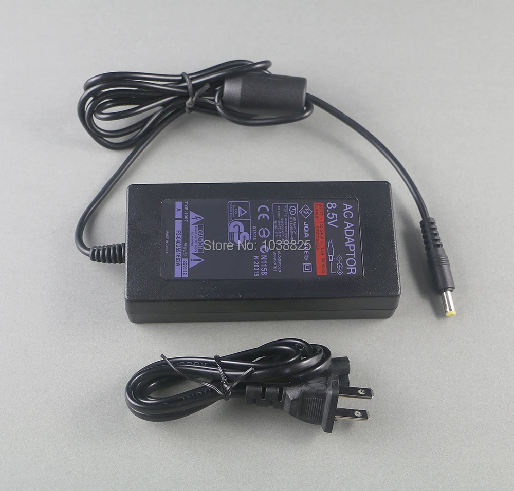 5pcs/lot EU US AC Adapter Power Supply Charger Cord for Playstation PS2 Slim 70001 7004 7008 700x Series DC 8.5V