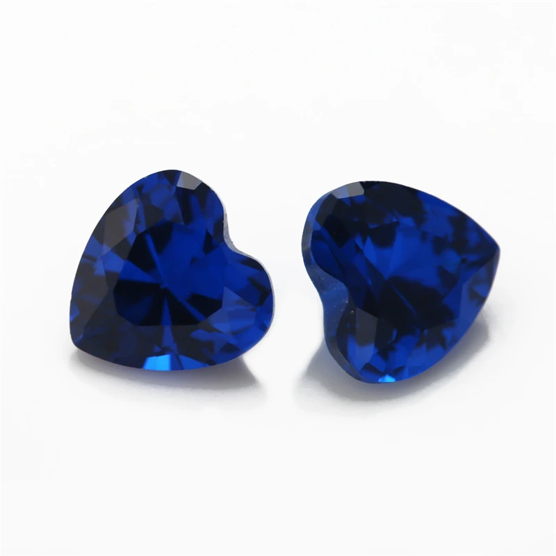 Synthetische Spinellsteine im Blauherz-Schliff, 3x3mm bis 10x10mm, lose Edelsteine 106 # 109 # 112 # 113 # 114 # 120 # Farbe für Schmuckherstellung – Detail 1