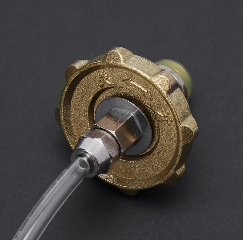 محول إعادة تعبئة البروبان للتخييم في الهواء الطلق, محول اسطوانة غاز مسطحة لخزان مقرنة الخزان #0626