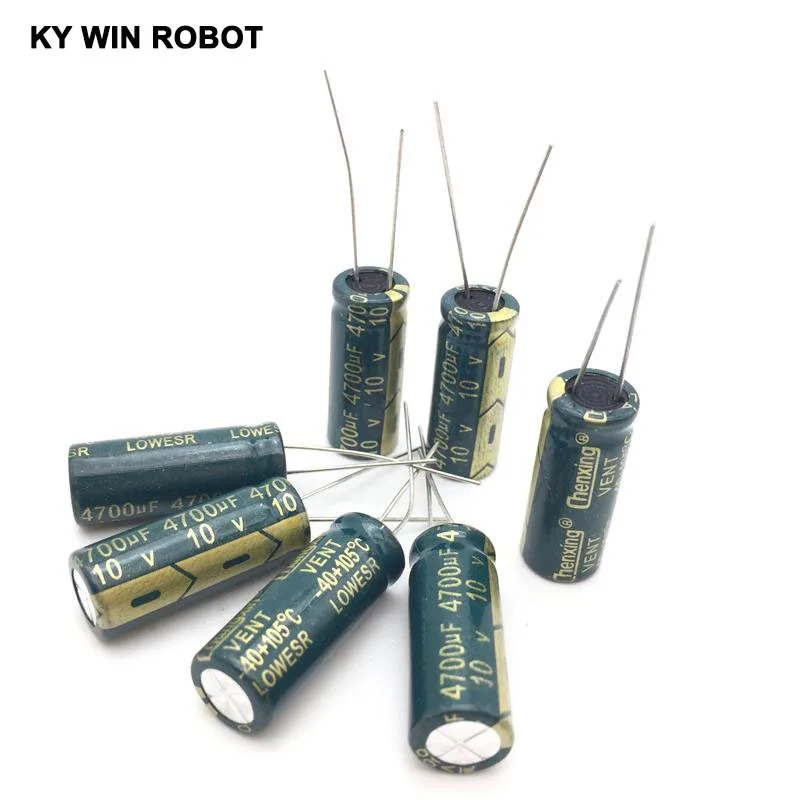 10 stücke aluminium-elektrolytkondensator 4700 uF 10 V 10*25mm frekuensi tinggi Radial Elektrolytischen kapasitor
