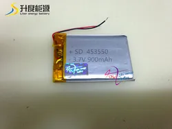 453550 900mAh 3.7v 453450 rechargeable lithium ion polymer battery pack pcb protection for mining light