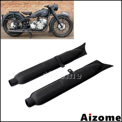 エキゾーストサイレンサー,bmw k750,m1,m72,r71,r12,dnepr,mt12,ウラル,ブラック用