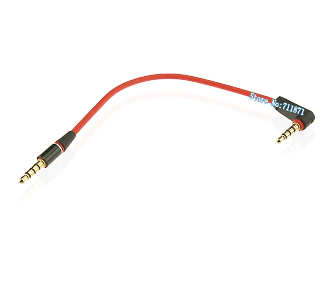 Cabo Aux Telefone móvel 20 cm estéreo de 3.5mm AUX linha Áudio do carro 3.5 MM Macho 90 graus Cabo de Áudio Mp3 ligar Altifalante Do Telefone Móvel