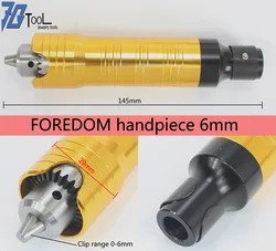 promotion! foredom handpiece chunk6mm foredom motor connector flexible shaft engraving machine jewelry tool