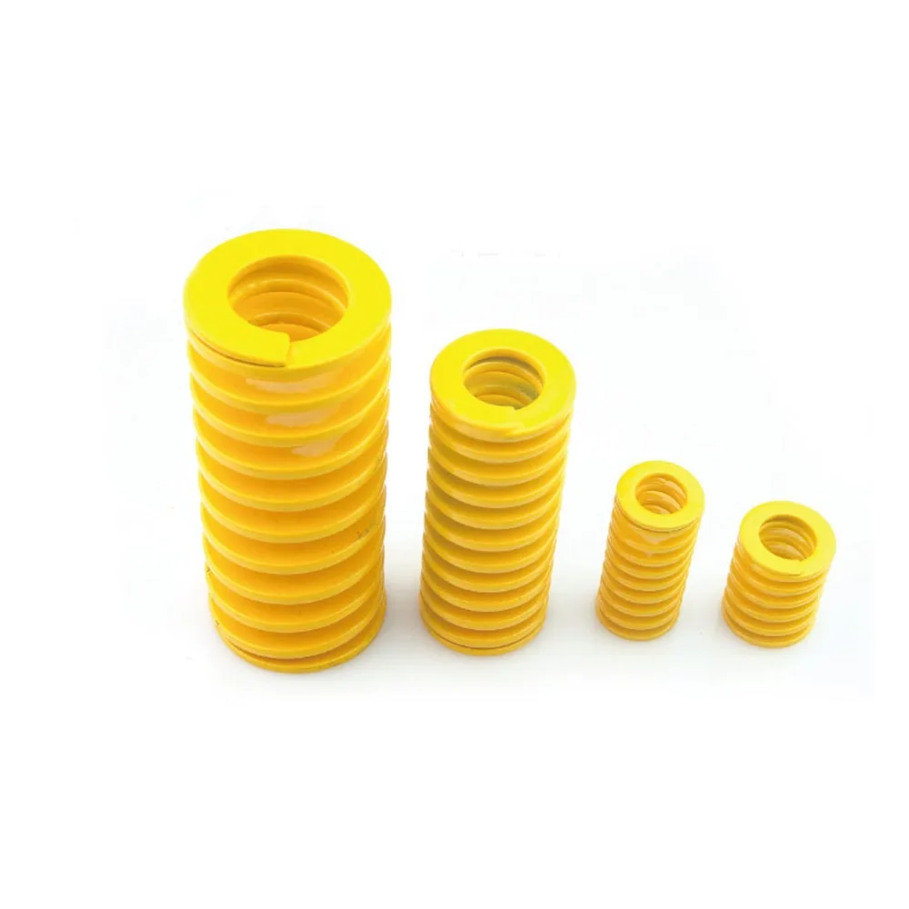 2pcs Steel tubular mould compression spring yellow tension spring with good elasticity 14*7*30mm