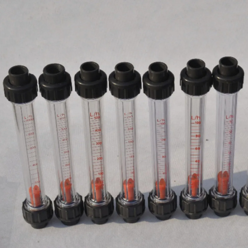 LZB-15S Plastic Flowmeter Water Rotameter (Short Tube BSP thread Connection)  Flow range 60-600L/h,LZB15S Tools Flow Meters