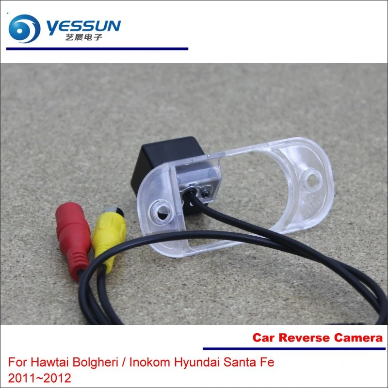 For Hawtai Bolgheri / Inokom Hyundai Santa Fe Car Camera Rear View Back Parking Camera HD CCD Model RCA Interface NTSC System