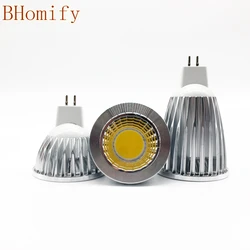 New Led Cob Spotligh High Power Lampada Led MR16 GU5.3 COB 6w 9w 12w Dimmable t Warm Cool White MR16DC12V Bulb Lamp GU5.3AC220V