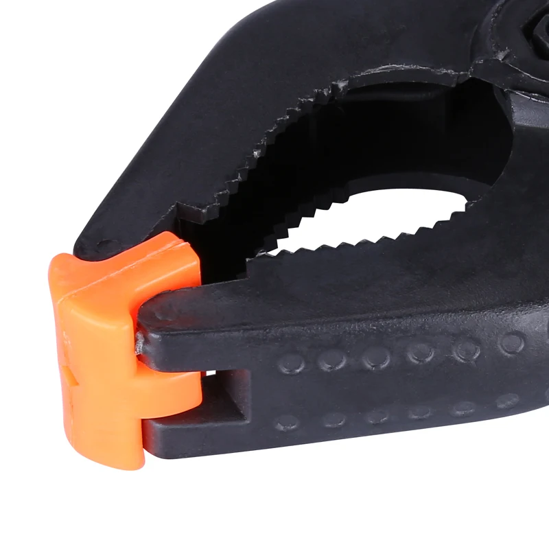 Braçadeira de nylon para estúdio fotográfico, braçadeira de plástico em forma de a com clipe universal para trabalho em madeira, 4 tamanhos e 6 polegadas