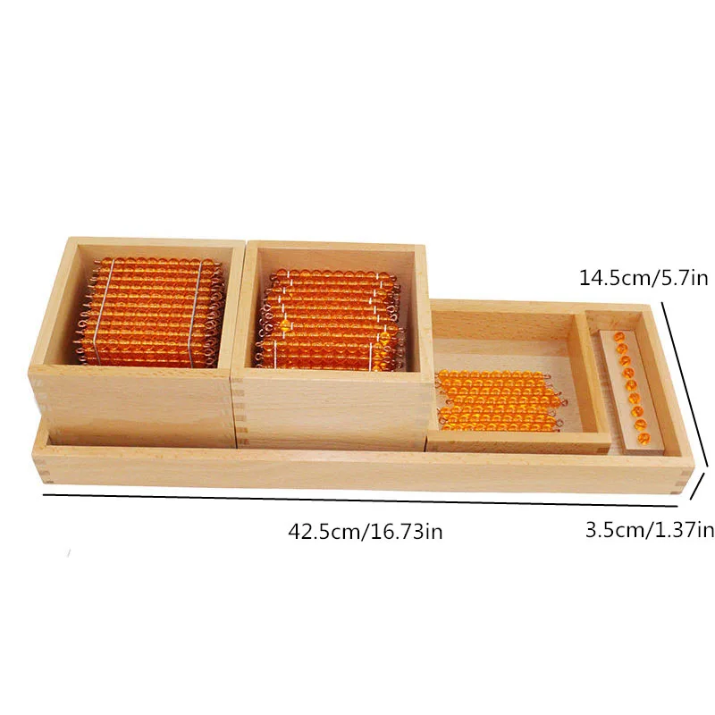 Montessori Material Baby Spielzeug Mathematik Frühen Bildung Einführung Zu Dezimalstelle Symbole Mit Trays Perlen Spielzeug