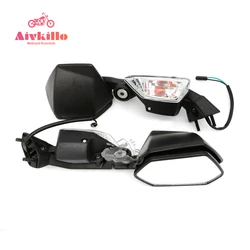 Turn Signal Side Rear View Mirrors For Kawasaki Ninja ZX10R 2008 - 2011 ZX-10R 2009 2010 ZX 10R