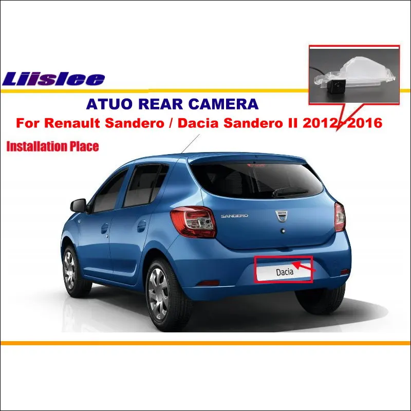 For Renault Sandero Dacia II 2012-2016 Car Rearview Rear View Camera Back Reverse Parking AUTO HD CCD CAM Accessories Kit