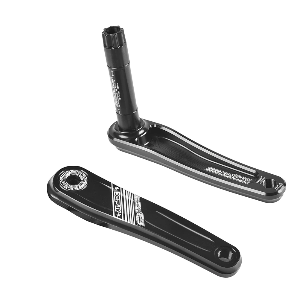 Manivelle de vélo pédalier bras engrenage vtt VTT en aluminium manivelle pignon ensemble et support inférieur 170mm