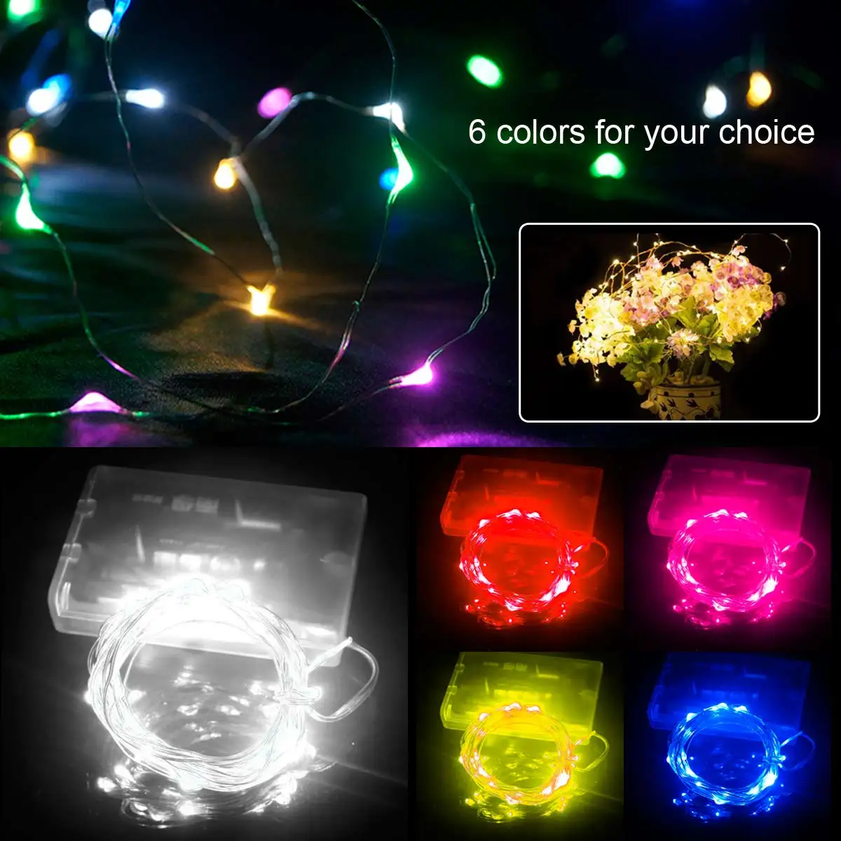 

2018 New Led Christmas Light 3M 30LED Copper Wire String Light Battery Powered For Christmas/Wedding Xmas Garland Party Lamp