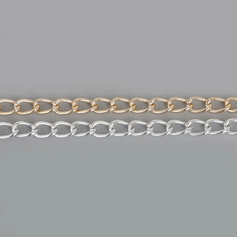 

Объемная цепь "сделай сам", 15х10 мм, витая, изящная, золотистого и серебряного цвета, аксессуары для одежды, украшения одежды, 2 метра, ювелирных изделий