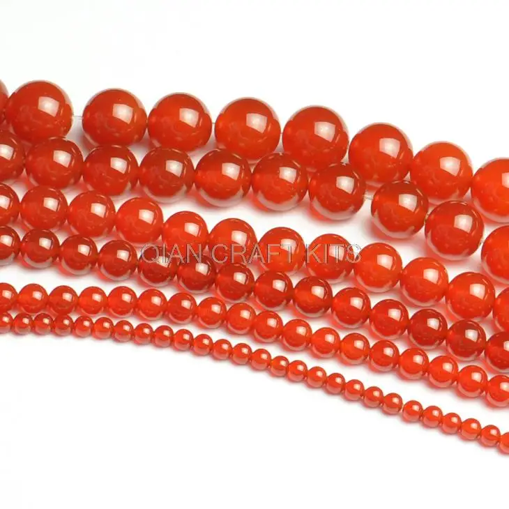 

250pcs premium polished 3mm-14mm Dark Red round natural gems loose beads mixe sizes sampler pack grade A natural stone