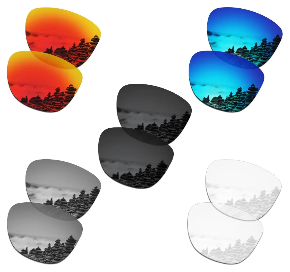 SmartVLT 5 Pairs Polarized Sunglasses Replacement Lenses for Oakley Frogskins - 5 Colors